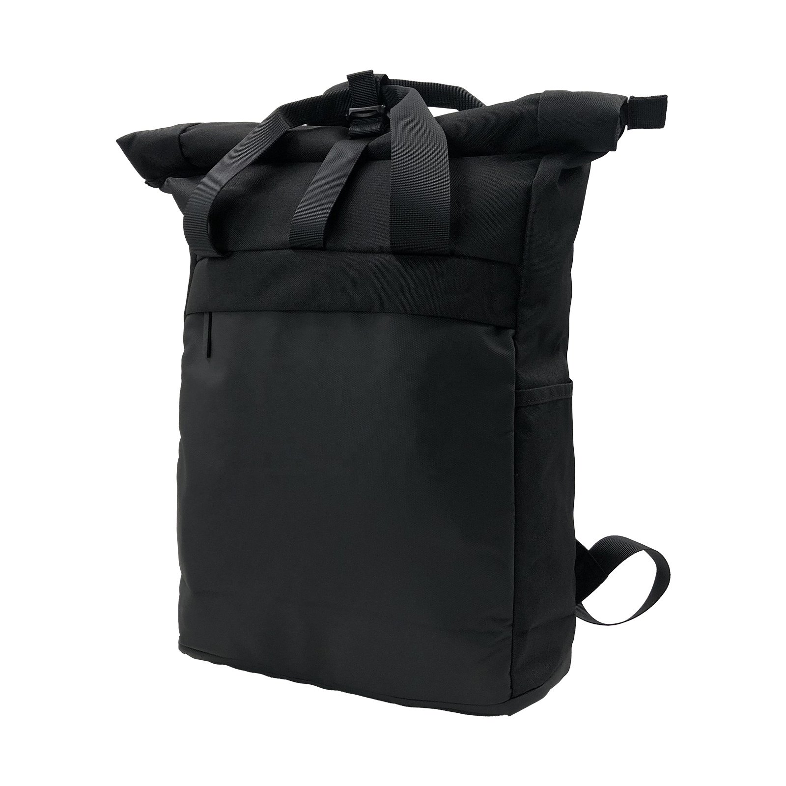 Roll Top Folding Laptop Backpack Bike Bag Nylon Laptop Large Capacity Daily School Travel Backpack
