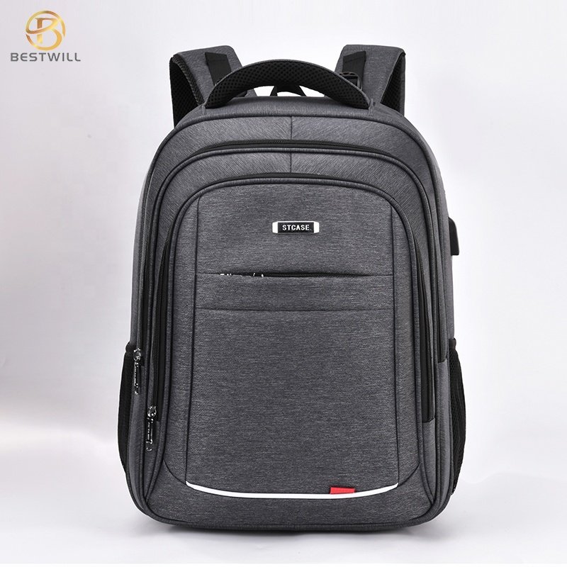 STCASE Factory USB Waterproof Laptop Backpack Bag Wholesale Men Laptop Bag Travel Custom School computer Laptop Backpacks