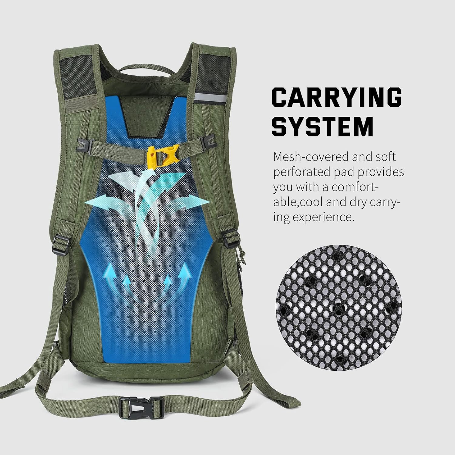 Water Resistant Lightweight Small 20L Outdoor Camping Backpack Travel Backpacks Hiking Daypack