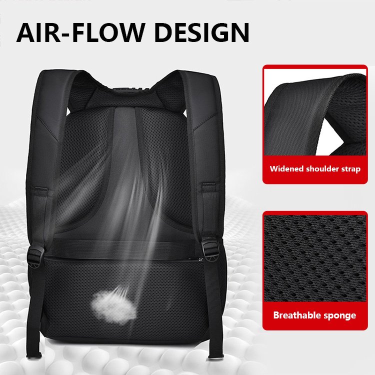 High quality Men's Backpack Waterproof Travel Oxford large capacity business laptop backpack with USB port