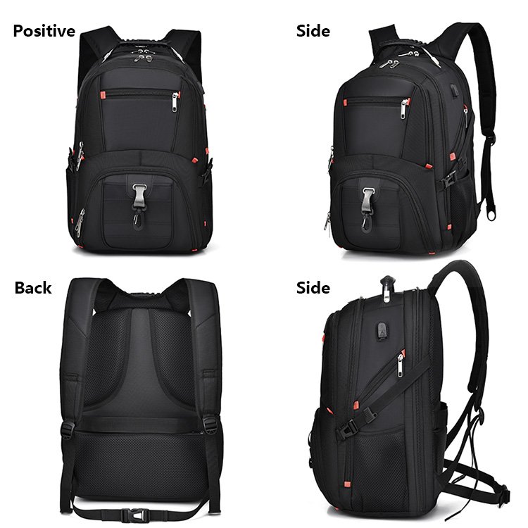High quality Men's Backpack Waterproof Travel Oxford large capacity business laptop backpack with USB port