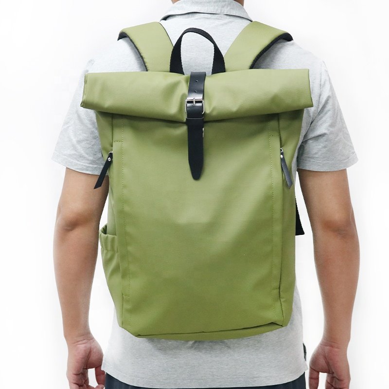 CHANGRONG Custom Waterproof large capacity outdoor designer Roll top Travel casual Laptop Backpack