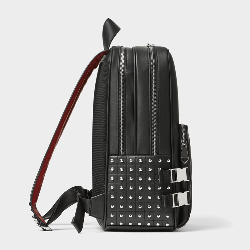Pu Leather Waterproof Laptop Backpack Travel Rivet School Bags Black for Men Polyester Male Custom Travel Bags,moto & Biker