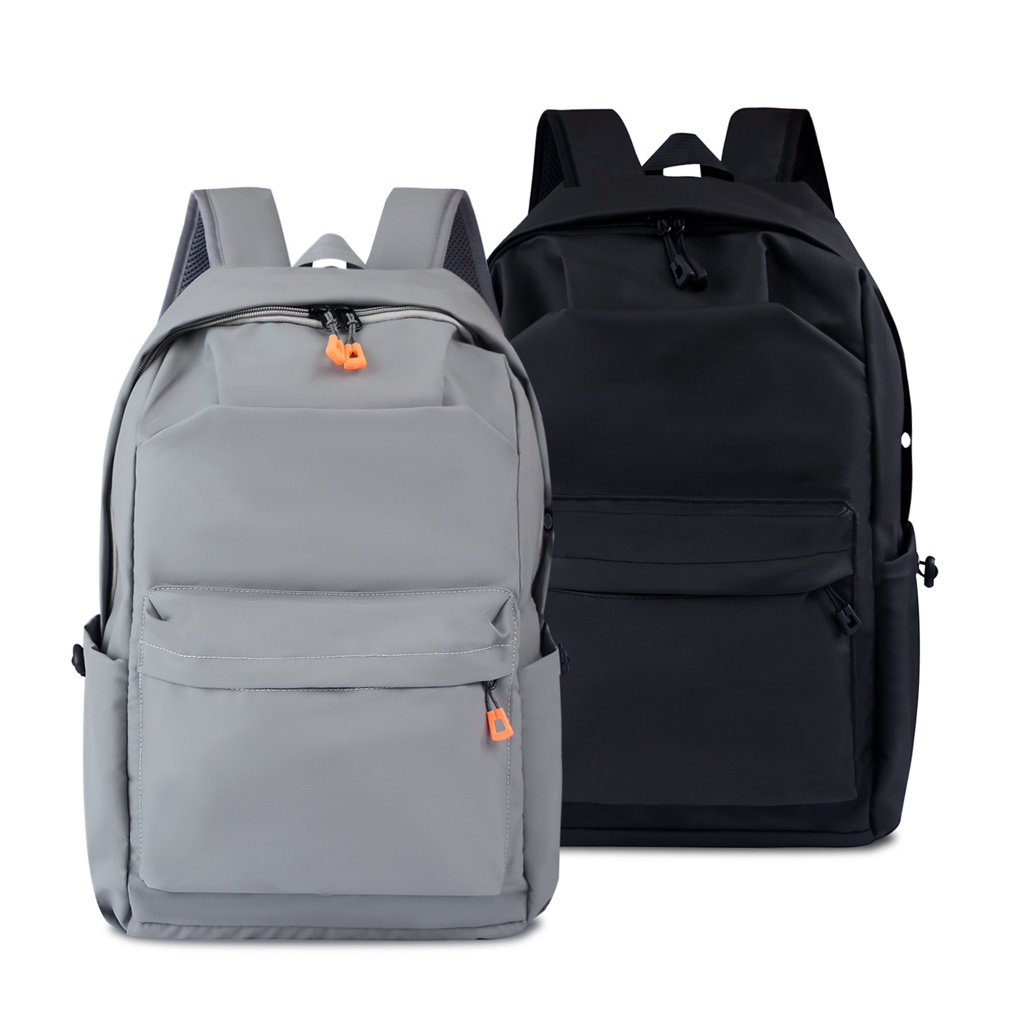 Durable polyester waterproof women travel laptop backpack bag with zipper for college students school backpack