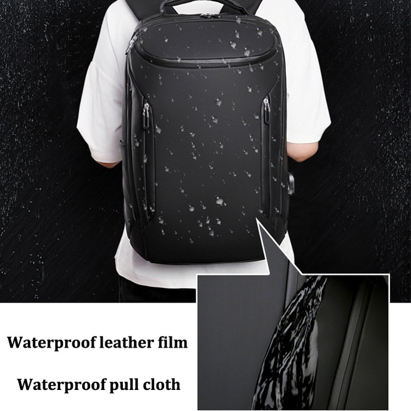 Custom logo new arrivals business waterproof men office computer mochilas anti theft travel 15.6 17Inch USB Laptop bag backpacks