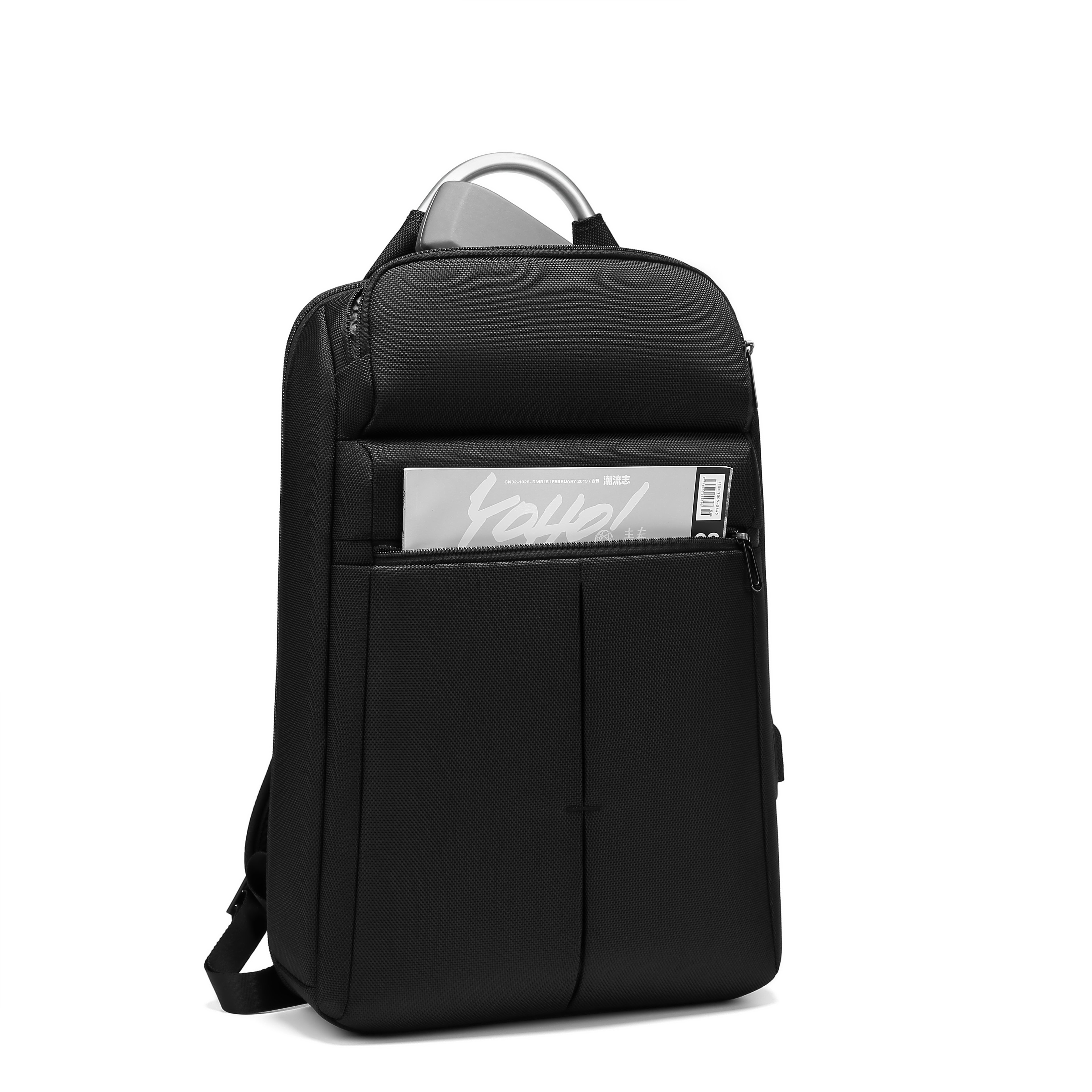 luxury Backpack for Men Business Slim Backpack with USB Anti-theft Travel Backpacks 15.6 inch Laptop Bag for Work Office
