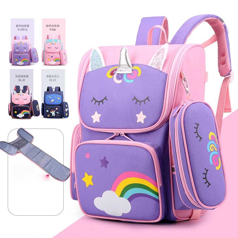 Unicorns Girls School Bag Student Book Schoolbag Kids Travel Laptop Backpack