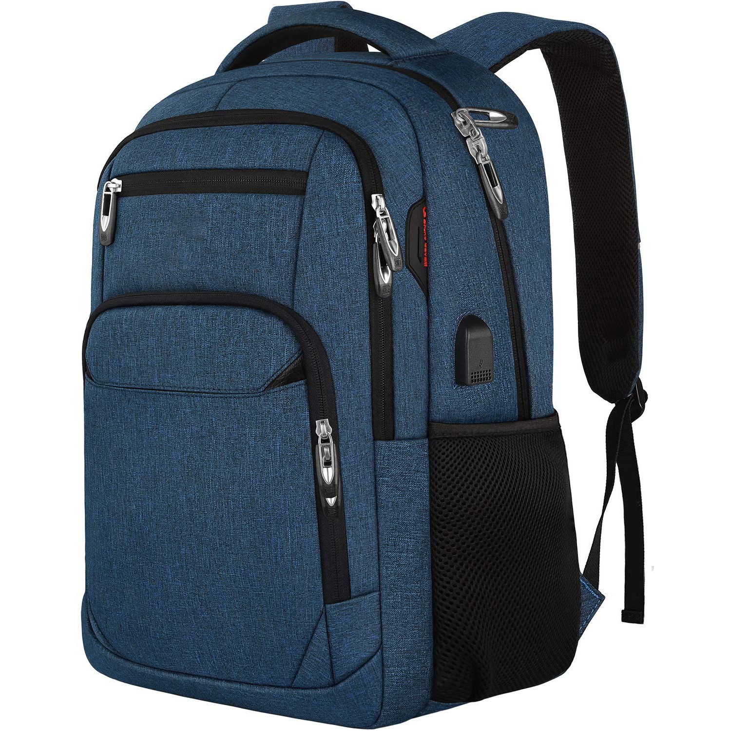 Custom print logo outdoor travel business student schoolbag multifunctional with USB large-capacity recycled laptop backpack