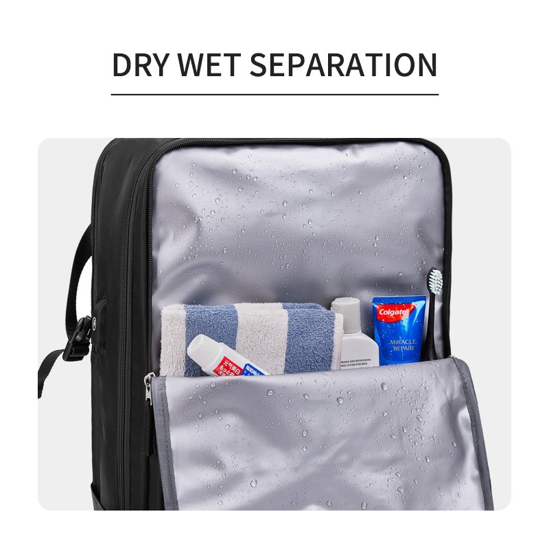Factory hot sell bag with usb waterproof with buckle wholesale mens polyester laptop bag travel custom laptop backpack