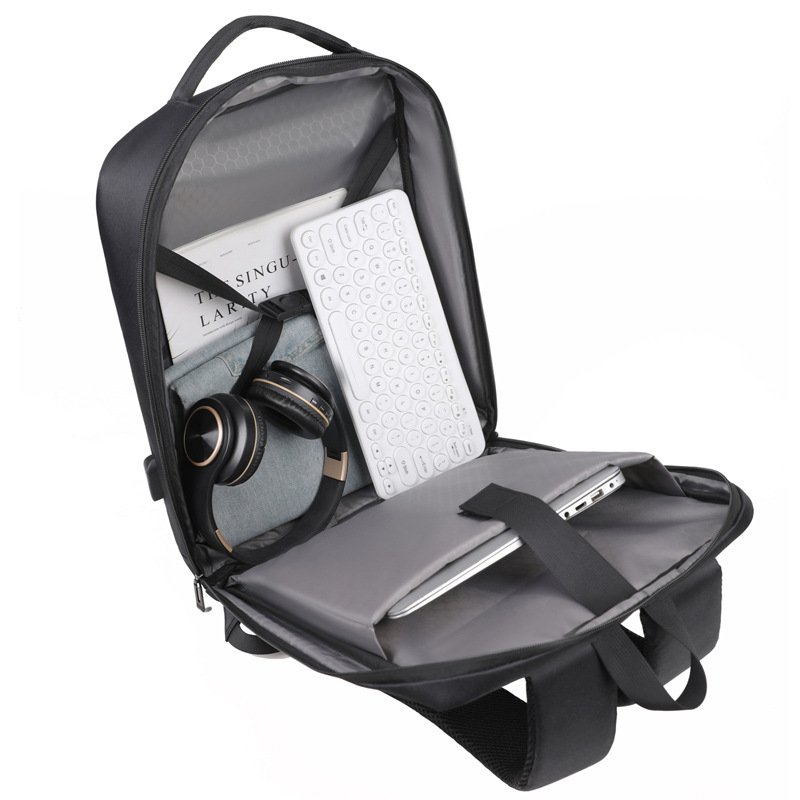 Wholesale OEM Durable Business Travel Waterproof School Bag 15.6 Inch Student Laptop Backpack with USB