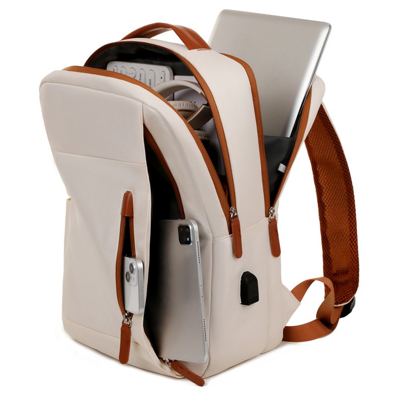 Factory hot sell large capacity multi functional laptop backpack business waterproof ladies travel backpack with usb