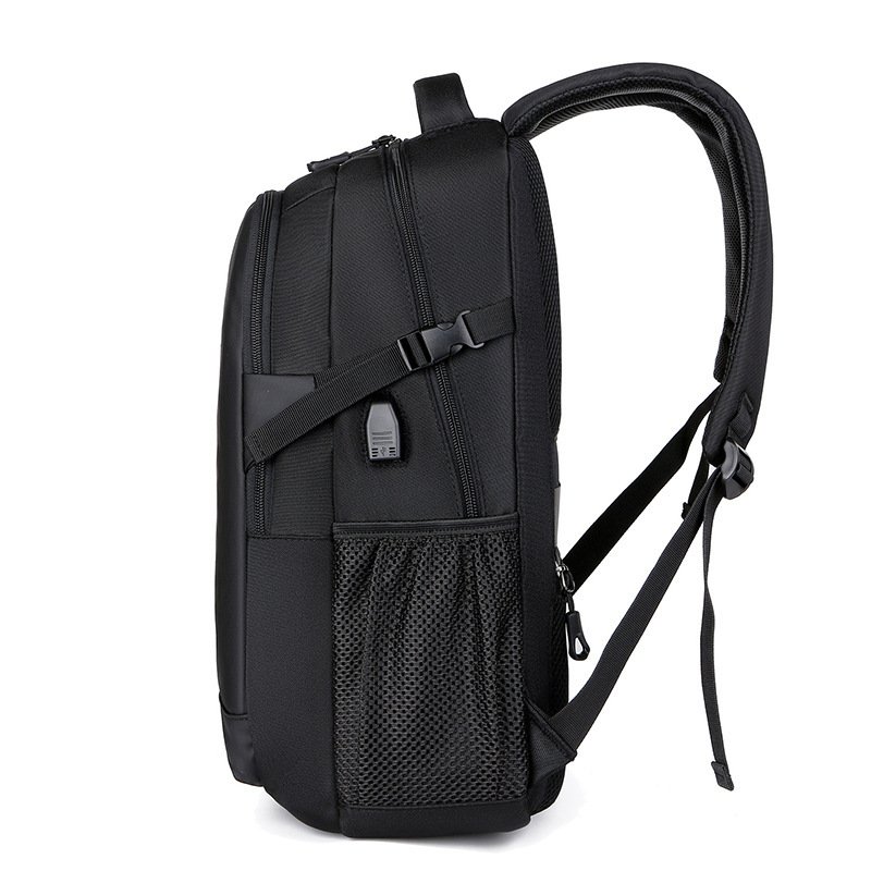 Fashion Toiletry Bag Travel Backpack Oxford 16 inch Laptop Backpack with USB Charging Port