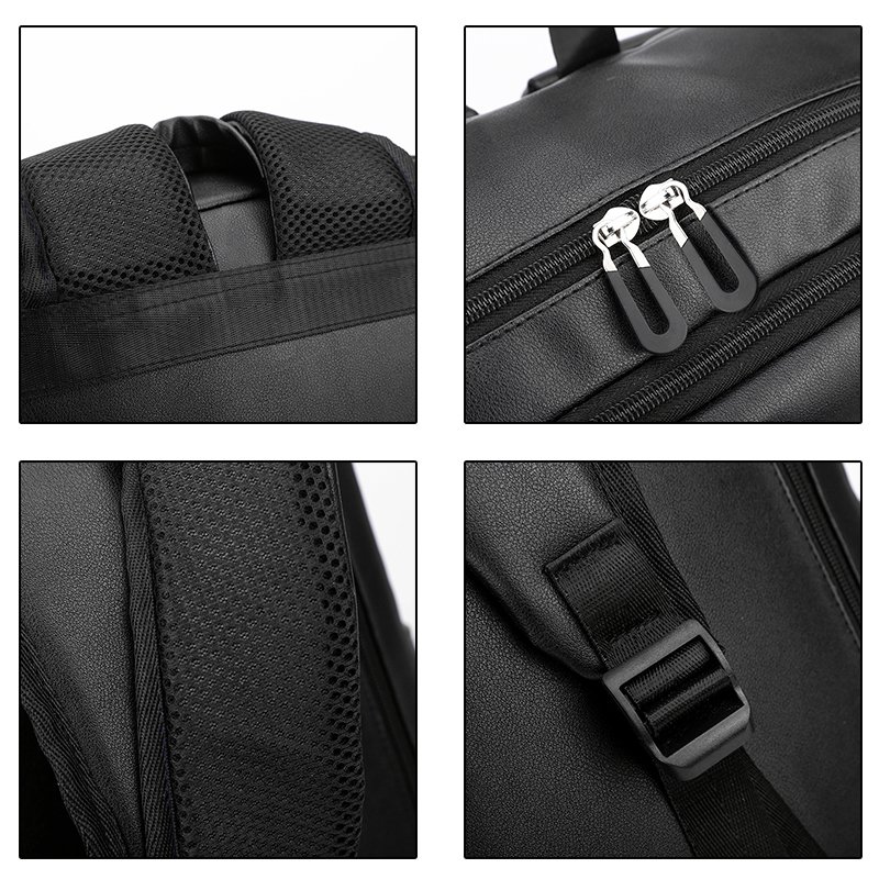 Wholesale New 15.6 inch business computer bag custom teenager Student schoolbag Waterproof pu Travel Laptop Backpack