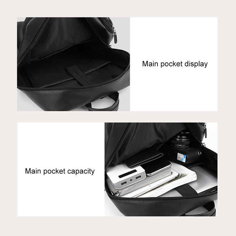 Wholesale New 15.6 inch business computer bag custom teenager Student schoolbag Waterproof pu Travel Laptop Backpack