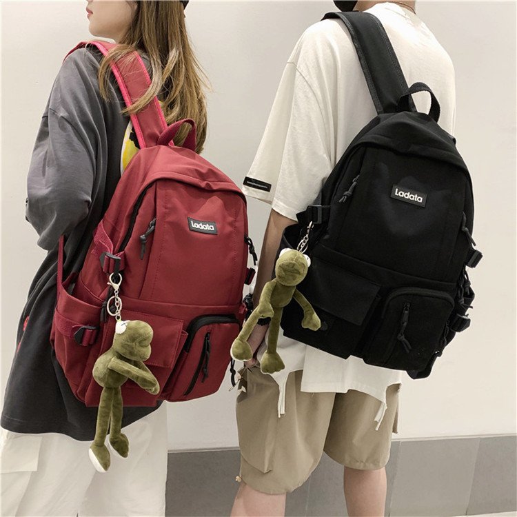 Nylon light casual waterproof custom students unisex bookbags laptop new school bag korean backpack for men women