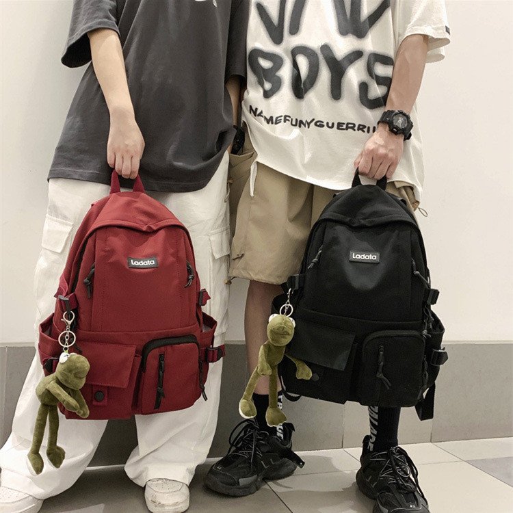 Nylon light casual waterproof custom students unisex bookbags laptop new school bag korean backpack for men women