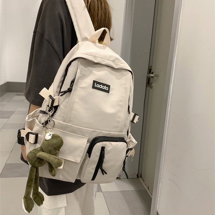 Nylon light casual waterproof custom students unisex bookbags laptop new school bag korean backpack for men women