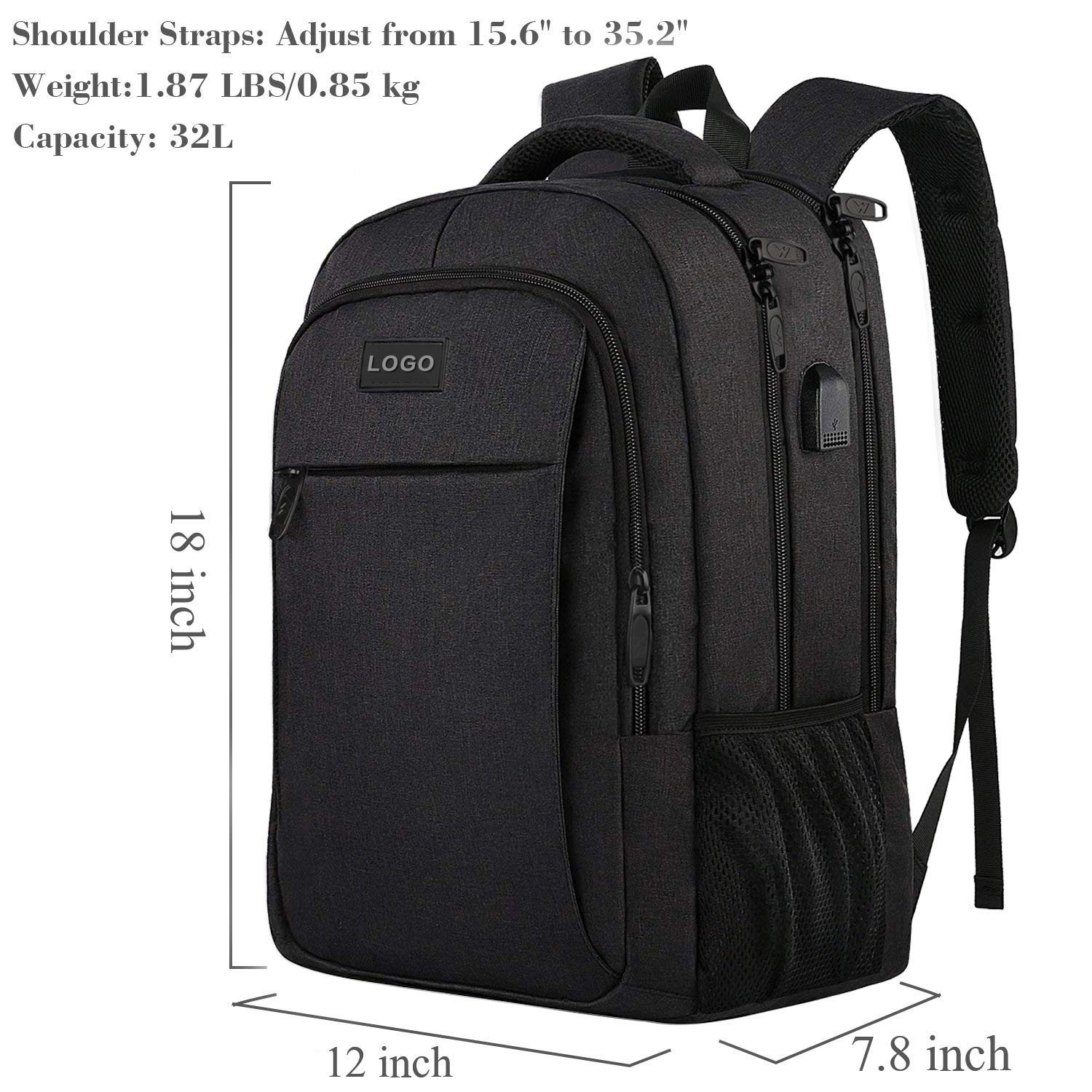 Custom buy waterproof Men's business anti theft school mochilas USB new laptop trolley Computer bag travel backpacks for women