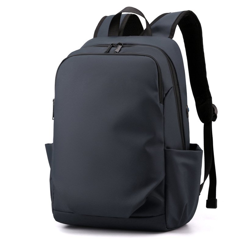 LP104 High quality business waterproof travel men nylon fabric laptop backpack with headphone jack
