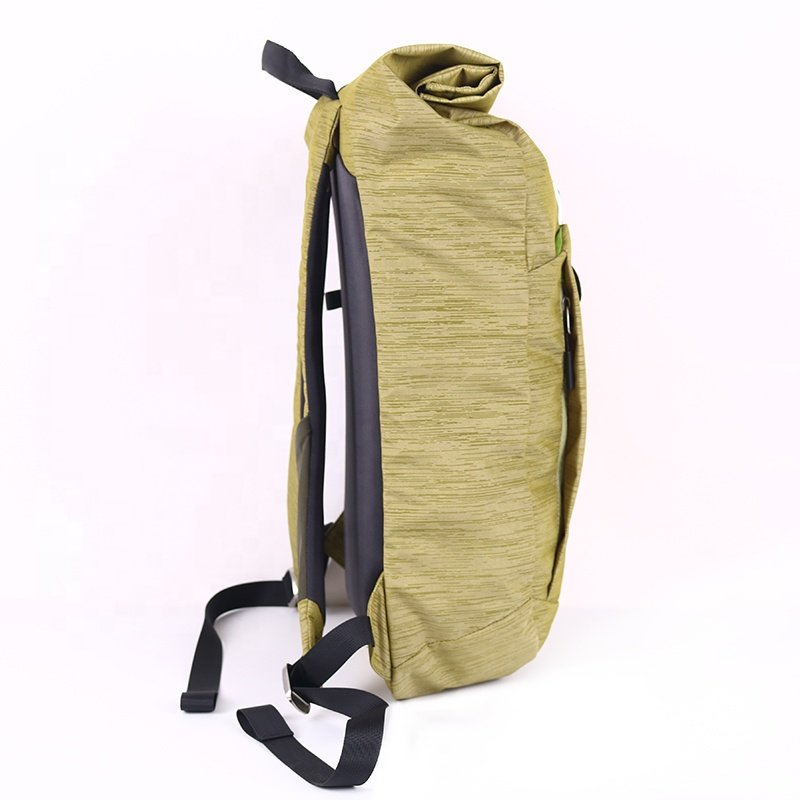 CHANGRONG Custom Adult Men Lightweight Casual Daypack Roll Top laptop backpacks