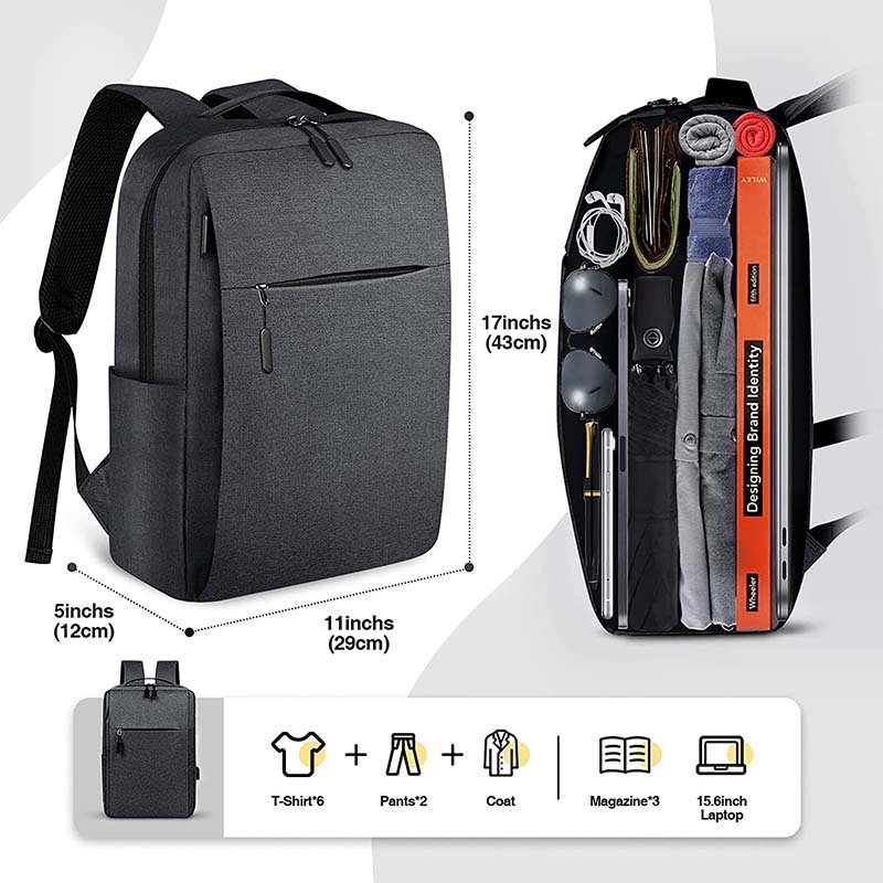 Business Travel Laptop Backpack College School Computer Bag Fits 15 Inch Notebook