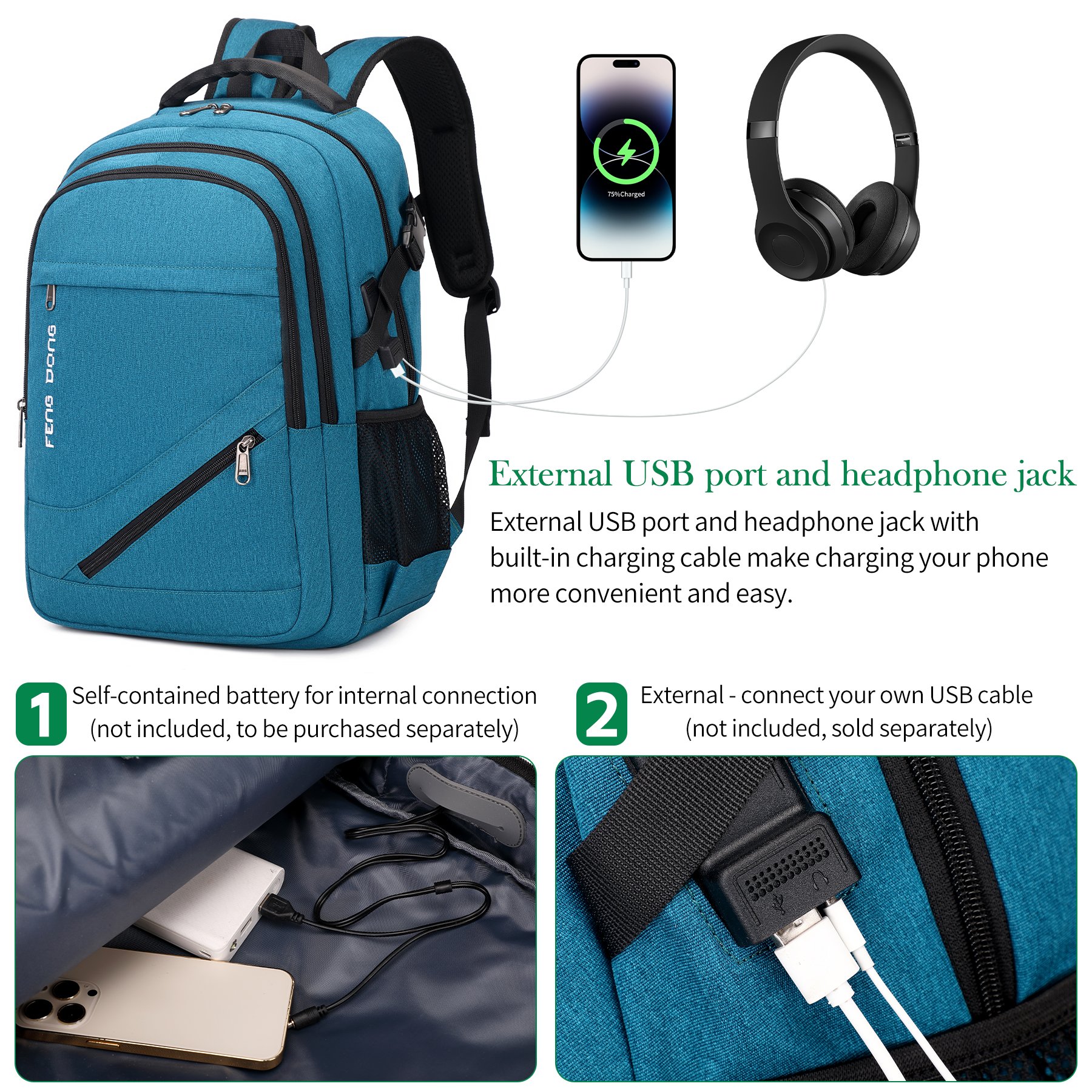 N-104 Nerlion Custom Lightweight Polyester Business Travel Modern Men Women Large Fashion Laptop Backpack