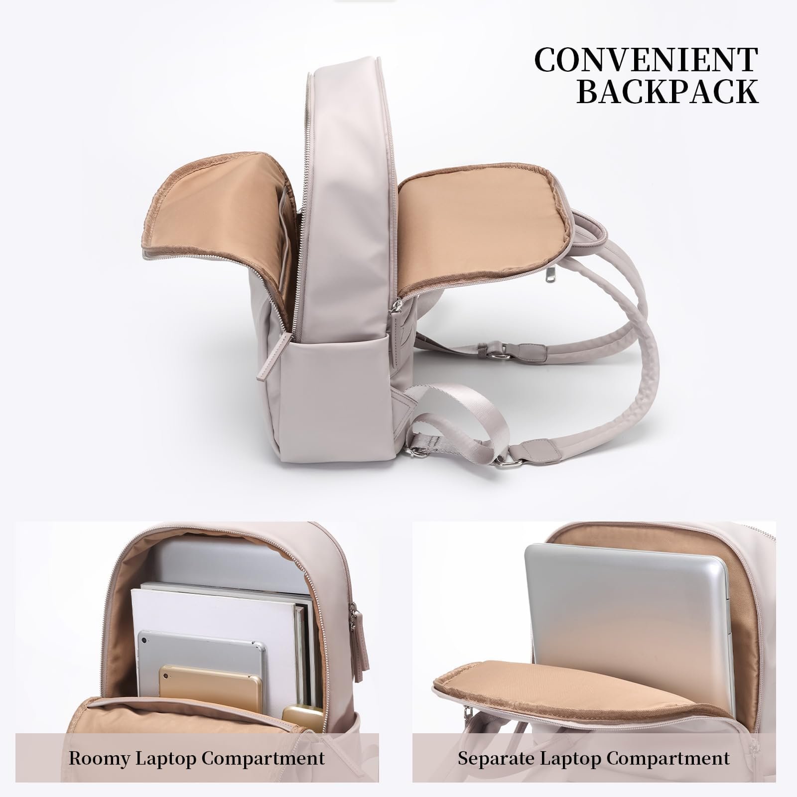 BSCI custom Womens Laptop Backpack with Separate Laptop Compartment Water Resistant Computer Backpacks