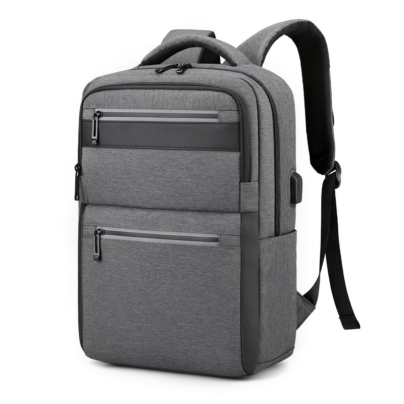 Customized business waterproof laptop bags school travel women men with USB smart backpack