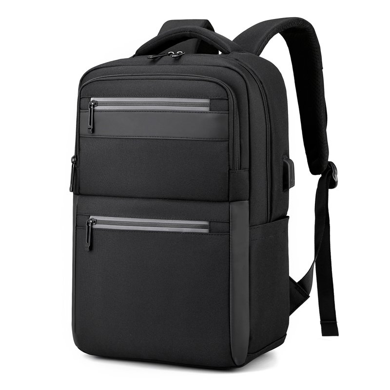 Customized business waterproof laptop bags school travel women men with USB smart backpack