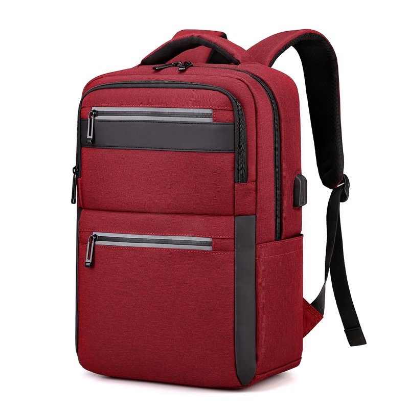 Customized business waterproof laptop bags school travel women men with USB smart backpack