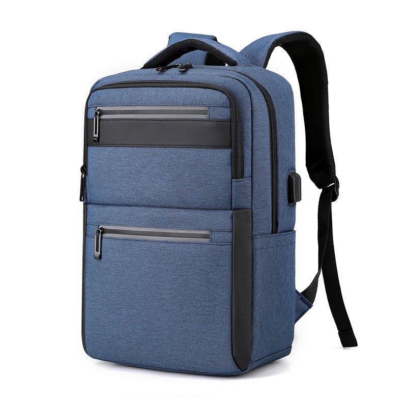 Customized business waterproof laptop bags school travel women men with USB smart backpack