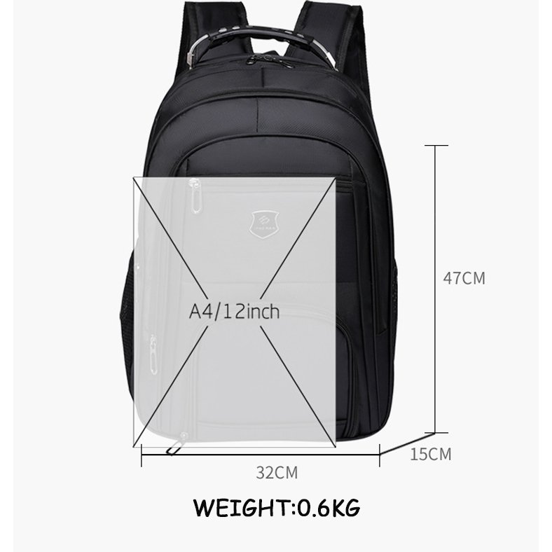 Factory Cost Men Fashion Travel Lightweight High Capacity Business Casual College Student Laptop Backpack