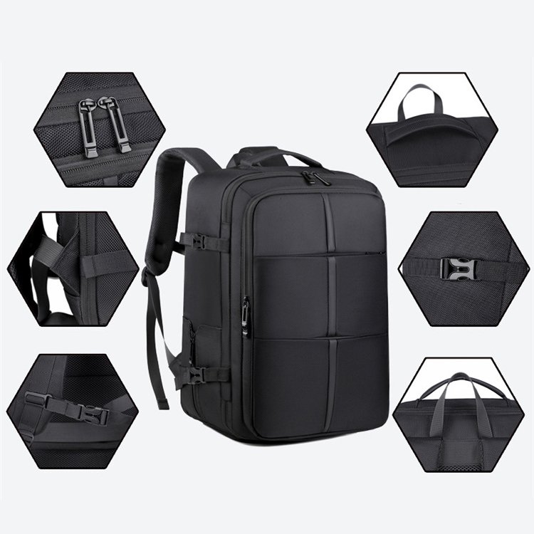 Custom Waterproof Business Laptop Backpack With Shoes Compartment for Men Large Capacity Outdoor Travel Computer Bags with USB