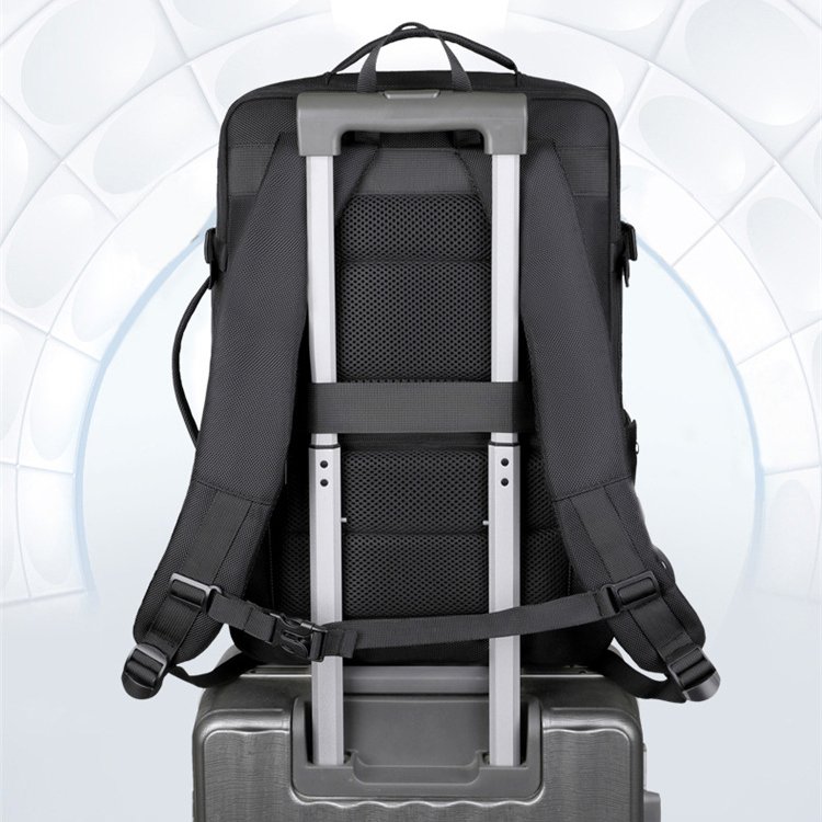 Custom Waterproof Business Laptop Backpack With Shoes Compartment for Men Large Capacity Outdoor Travel Computer Bags with USB