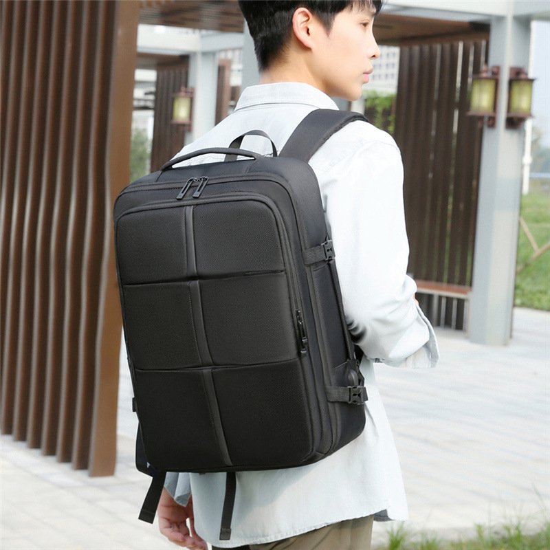 Custom Waterproof Business Laptop Backpack With Shoes Compartment for Men Large Capacity Outdoor Travel Computer Bags with USB
