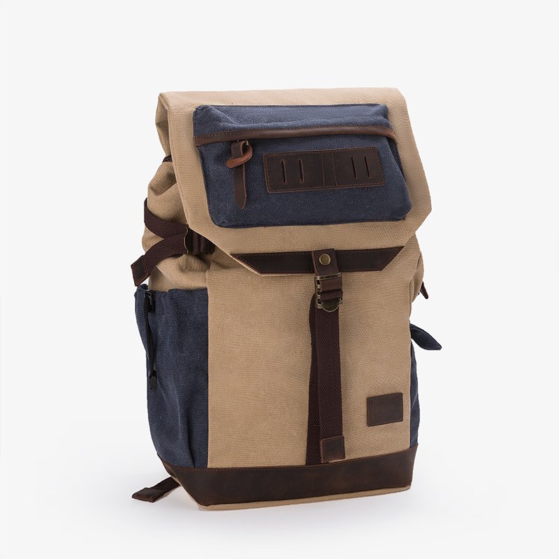 Waterproof Daypacks Computers Laptop Bag Men Satchel Leather Vintage Waxed Canvas Backpack