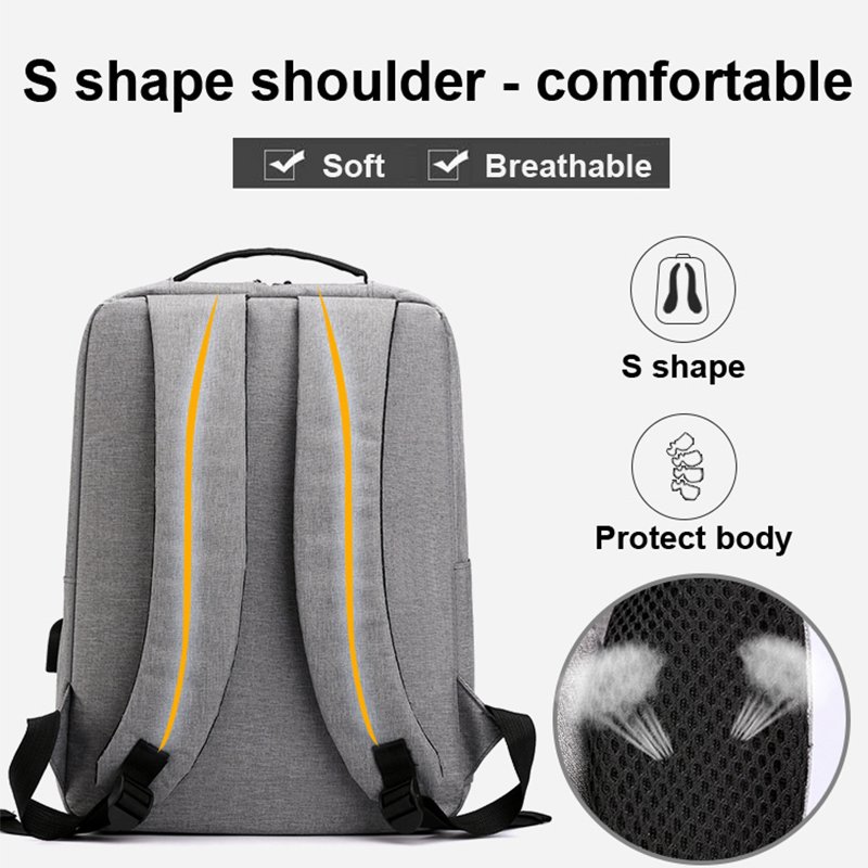 Computer Work Business School Men College Waterproof Large Capacity 15.6 Inch Travel Large Business Laptop Backpacks With Usb