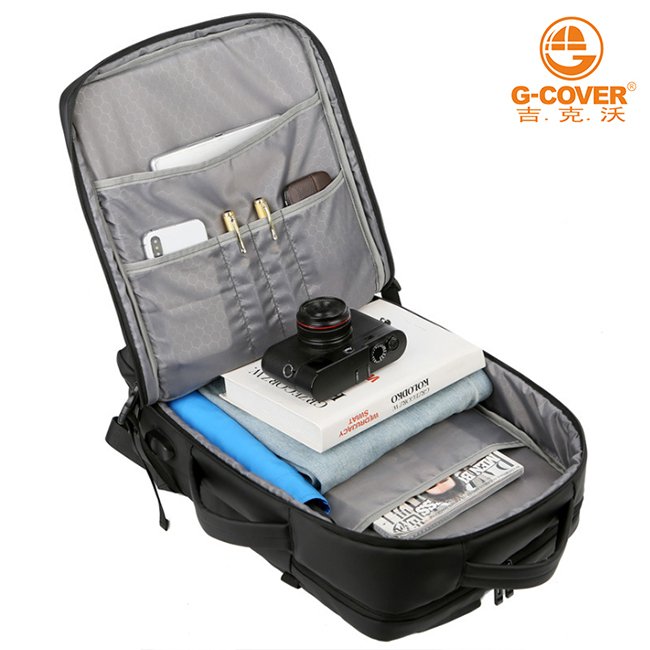 Waterproof Travel Polyester Men backpacks Smart Rucksack bagpack Laptop Backpack with USB charging port