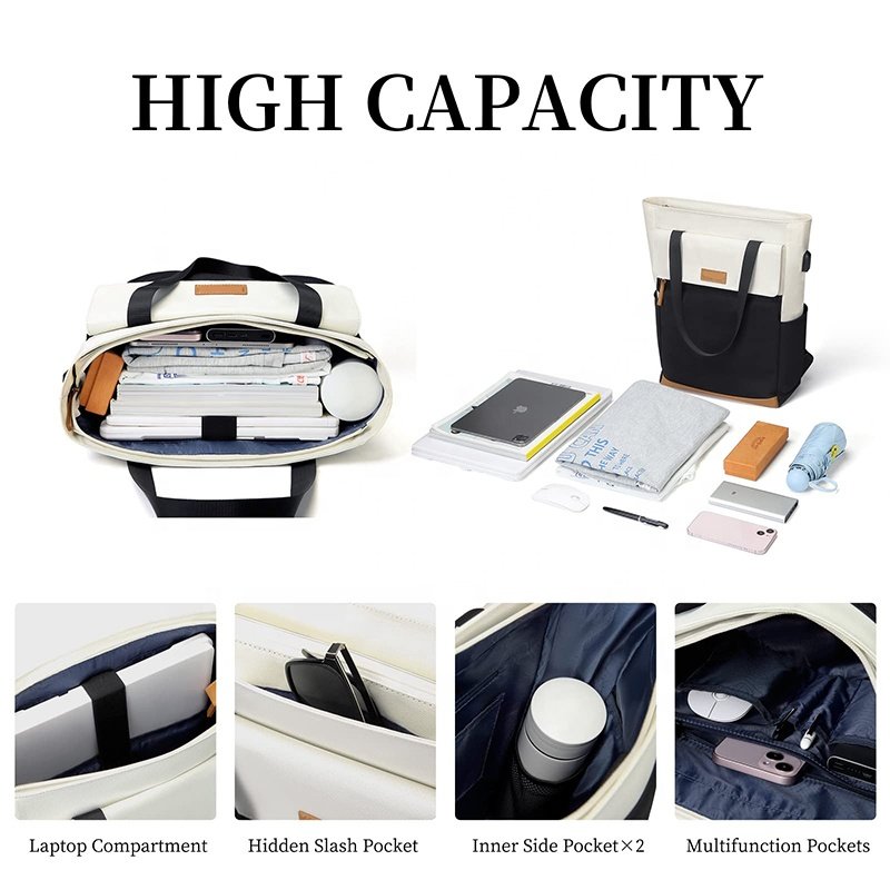 Manufacturer Custom New Unisex Everyday Casual Travel Laptop Back Pack Convertible Tote Backpack For Men Women