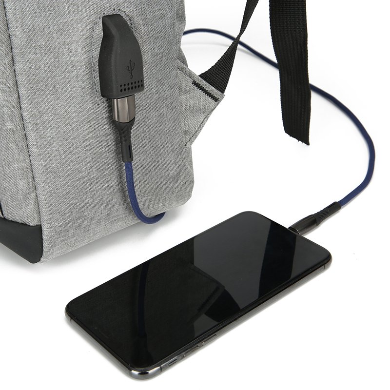 Wholesale Professional Computer Backpack Bag Slim Lightweight Oxford with USB Charging Port Cheap Travel Laptop Backpack