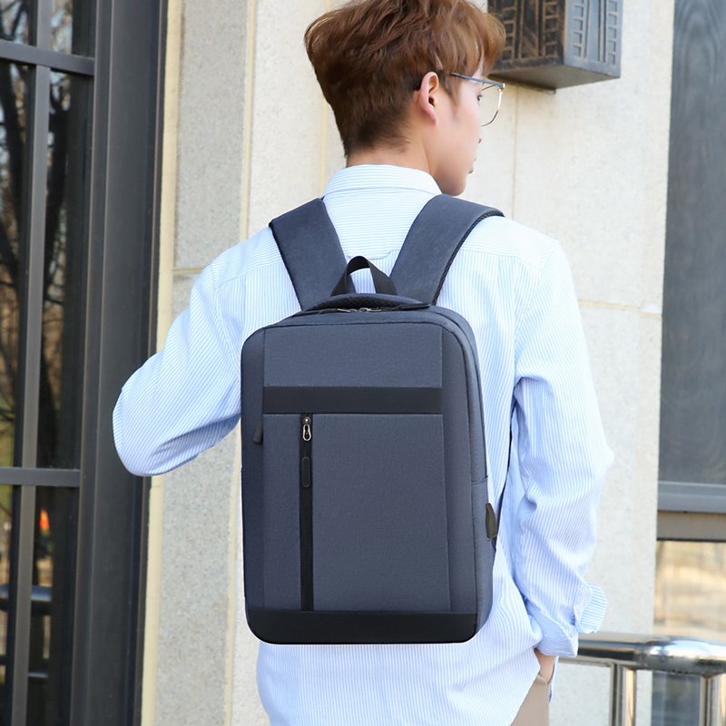 Wholesale Professional Computer Backpack Bag Slim Lightweight Oxford with USB Charging Port Cheap Travel Laptop Backpack
