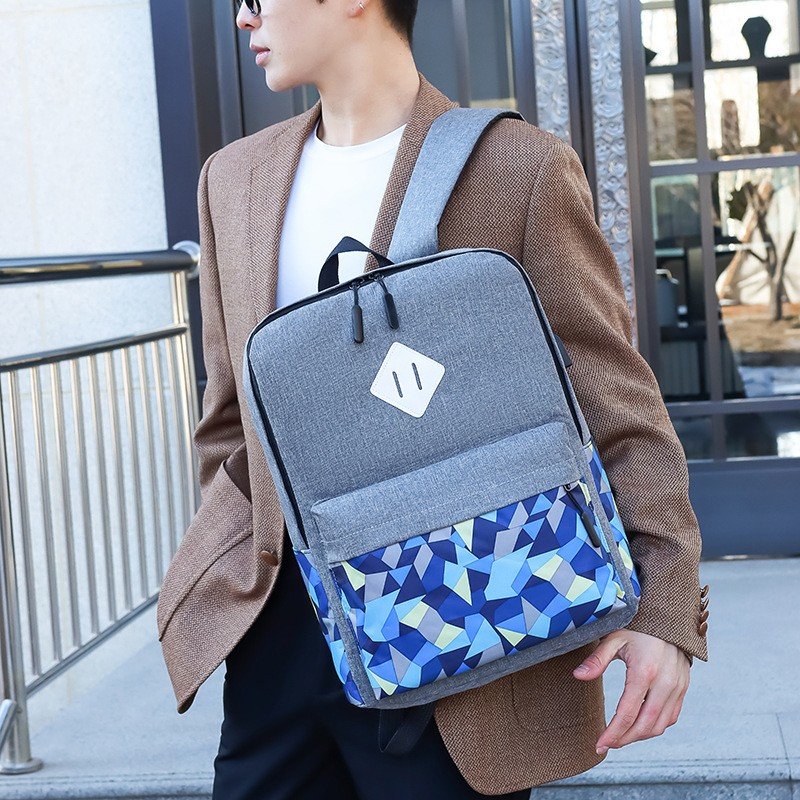 Hot Sale 3pcs/set Laptop Backpack Men Fashion Business Computer Bag with USB Charging Port