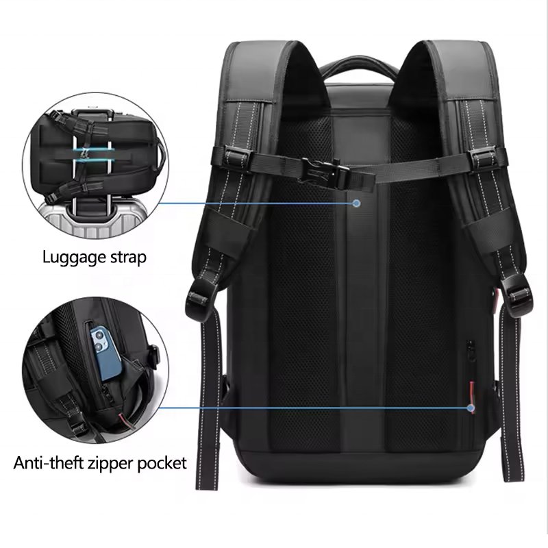 Luxury Travel equipments vacuum compression Backpack Laptop Waterproof Backpack Large Capacity Vacuum Business unisex bag