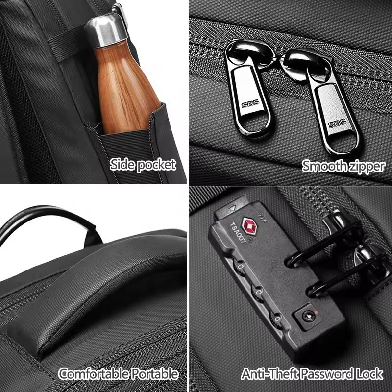 Luxury Travel equipments vacuum compression Backpack Laptop Waterproof Backpack Large Capacity Vacuum Business unisex bag