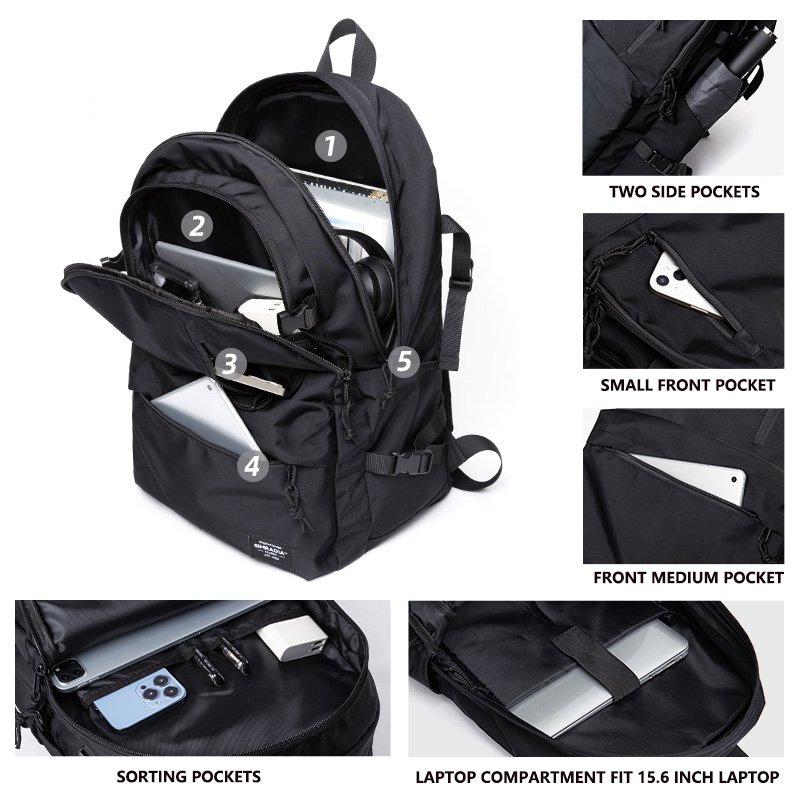 Simradia Outdoor Backpack School Bags For Men Waterproof Laptop Men's Backpack