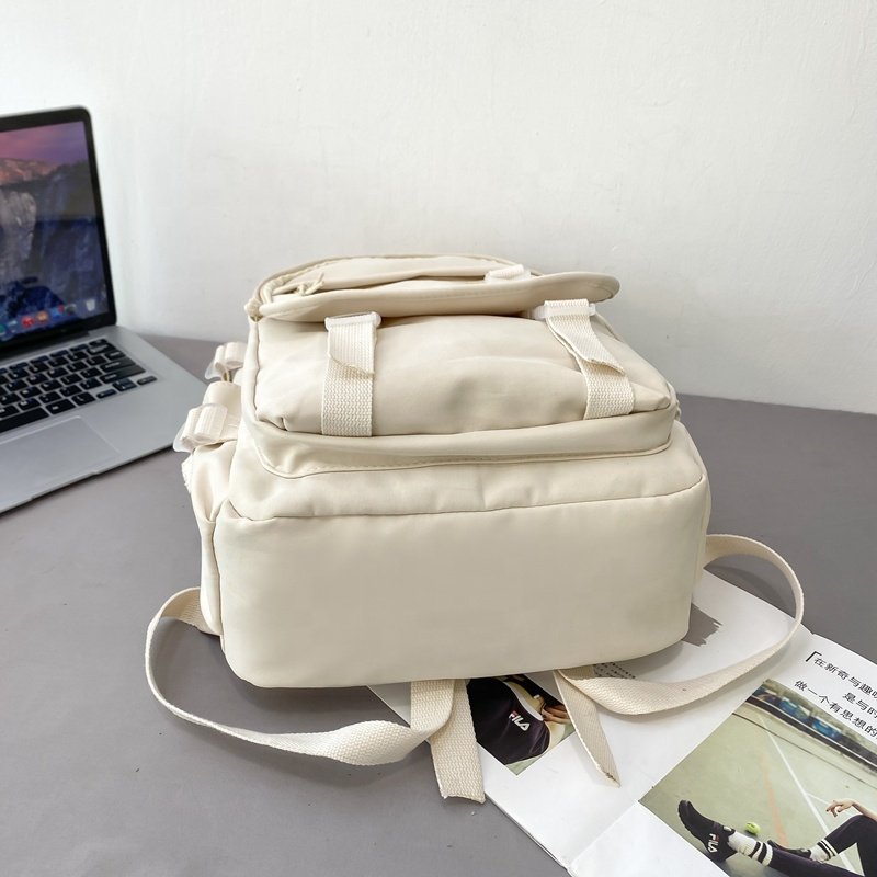Japanese style causal college laptop backpacks large capacity nylon student schoolbags waterproof travel backpack