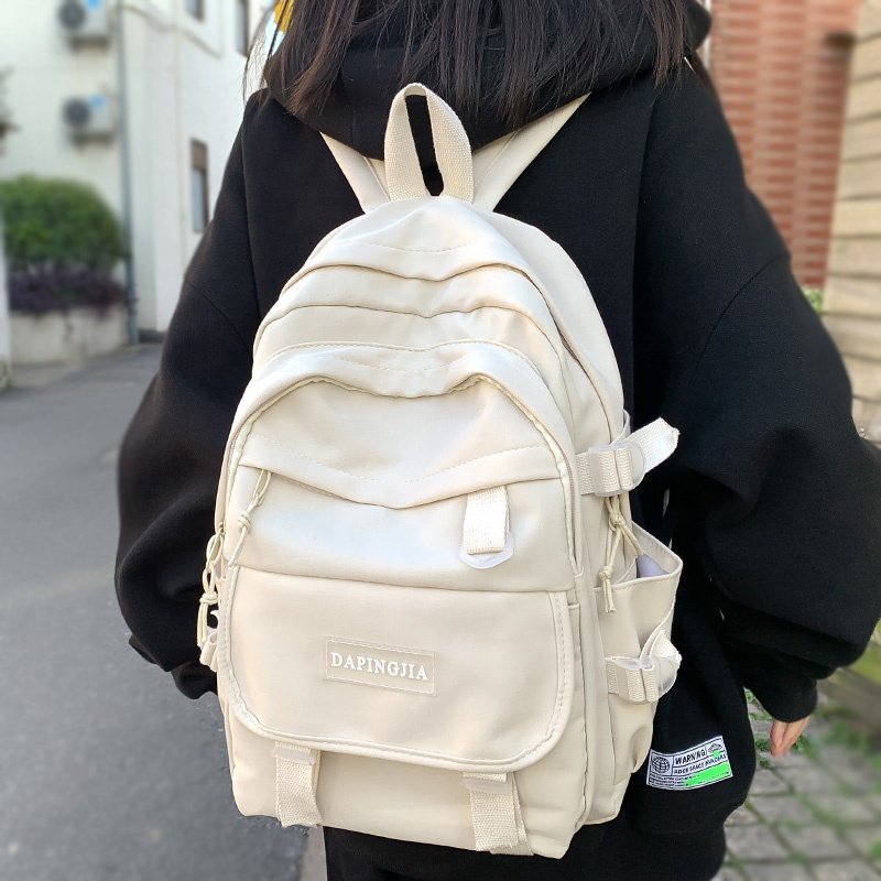 Japanese style causal college laptop backpacks large capacity nylon student schoolbags waterproof travel backpack
