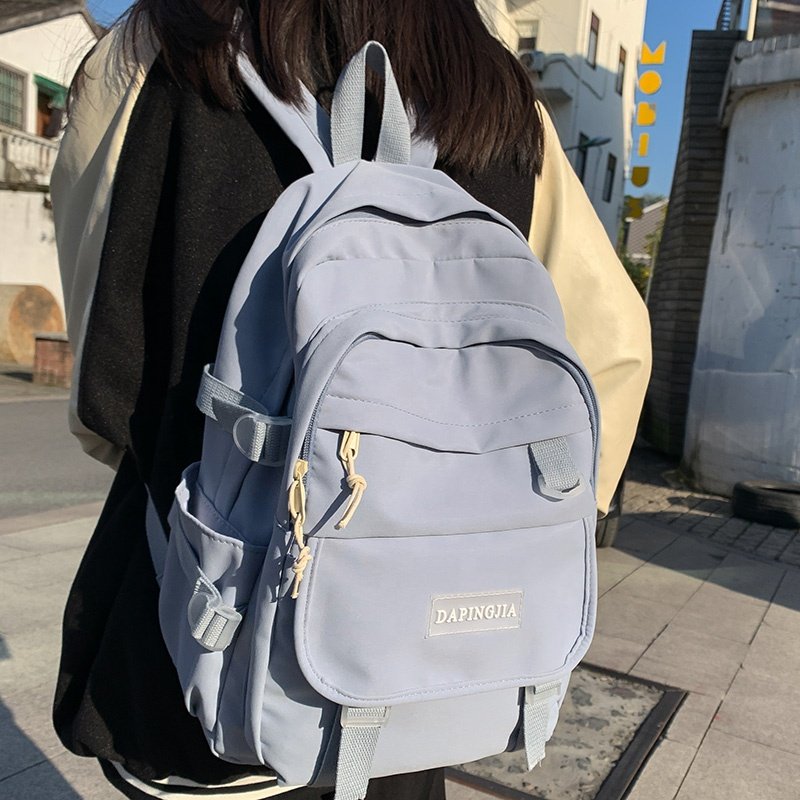 Japanese style causal college laptop backpacks large capacity nylon student schoolbags waterproof travel backpack