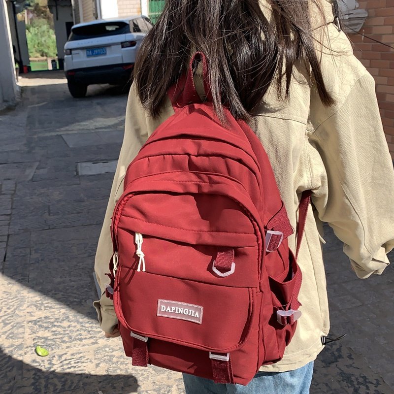 Japanese style causal college laptop backpacks large capacity nylon student schoolbags waterproof travel backpack