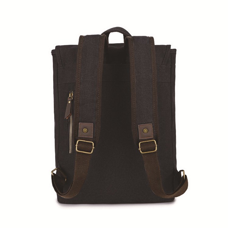 High Quality Vintage Canvas Leather Backpack Outdoor School Laptop Backpack Hiking Travel Rucksack
